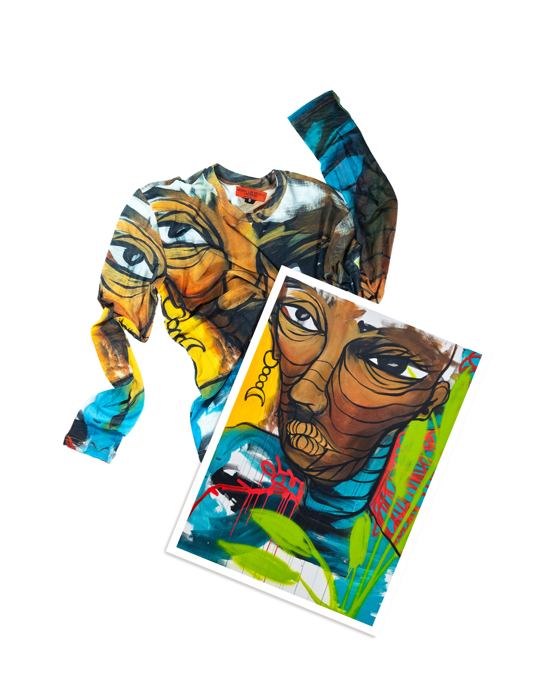 Augmentation: Mesh Archive Tooled Shirt ( Unisex ) + Fine Art Print Bundle