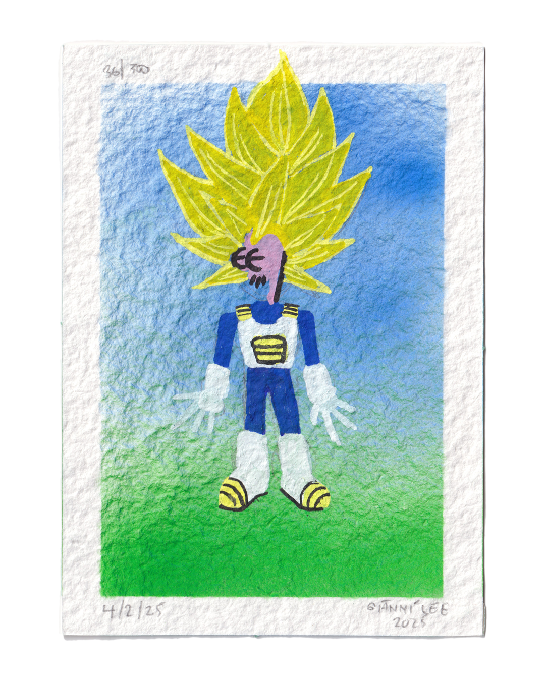 "The Prince of All Saiyans" - Drawing  #36 of 300
