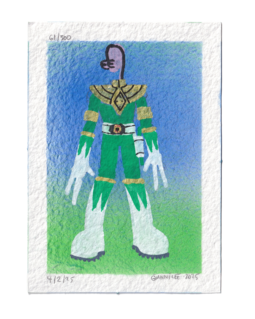 "Your Friend in Green" - Drawing  #61 of 300