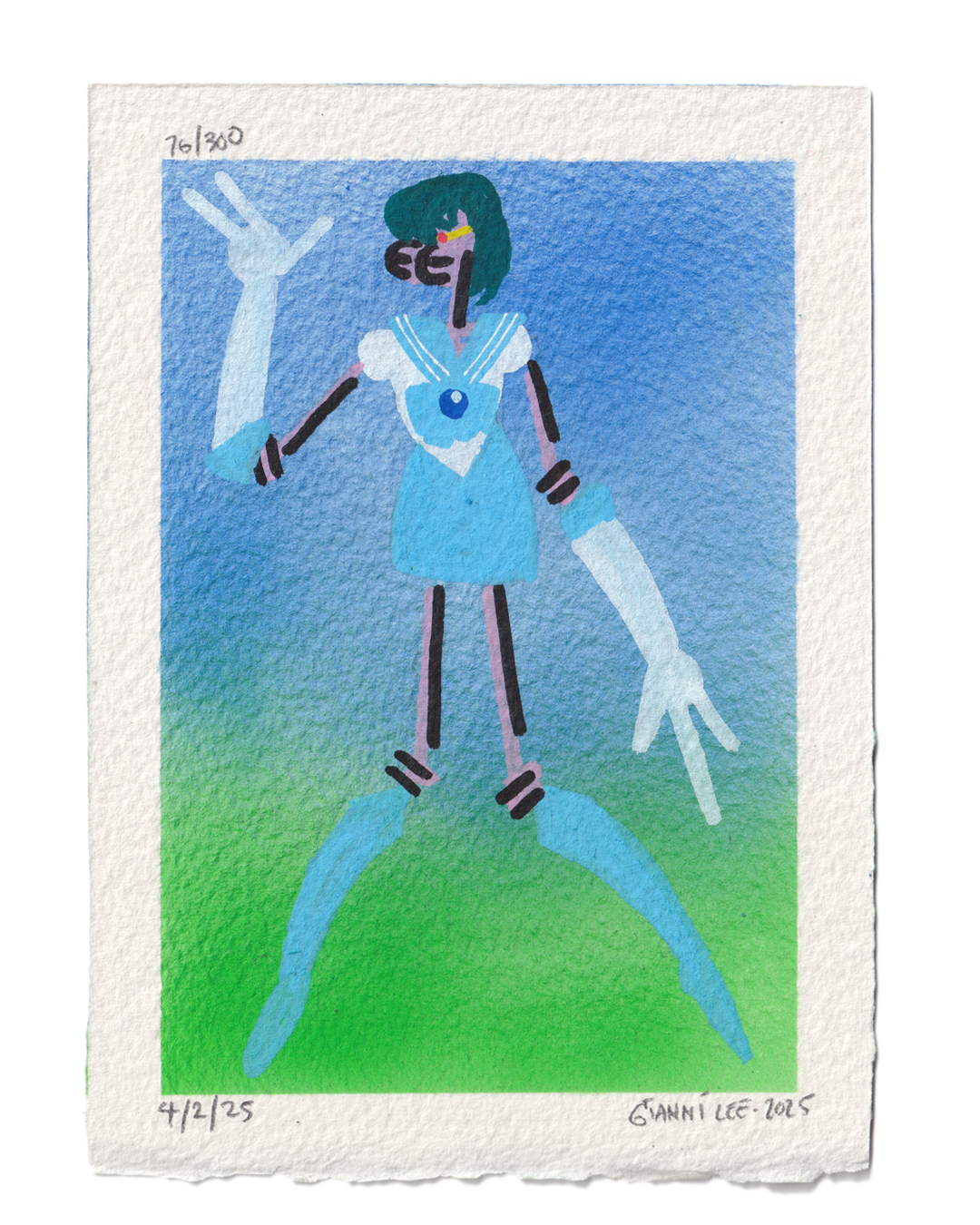 "Sailor Mercury" - Drawing  #76 of 300