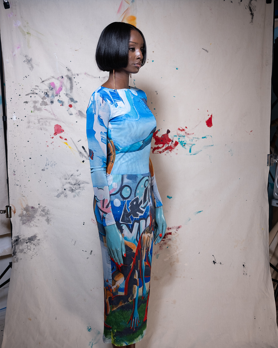Salting The Earth: Archive Print Dress