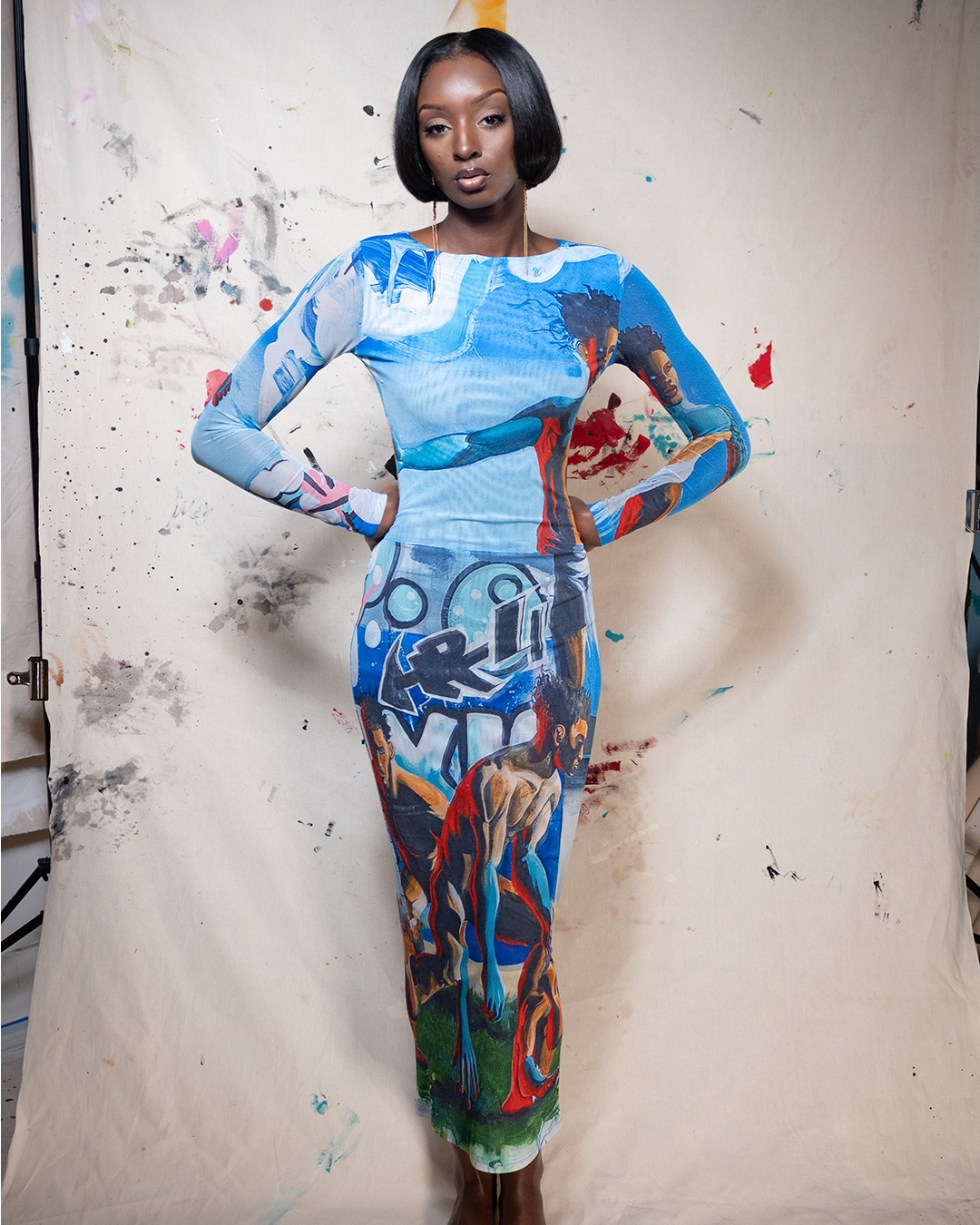 Salting The Earth: Archive Print Dress