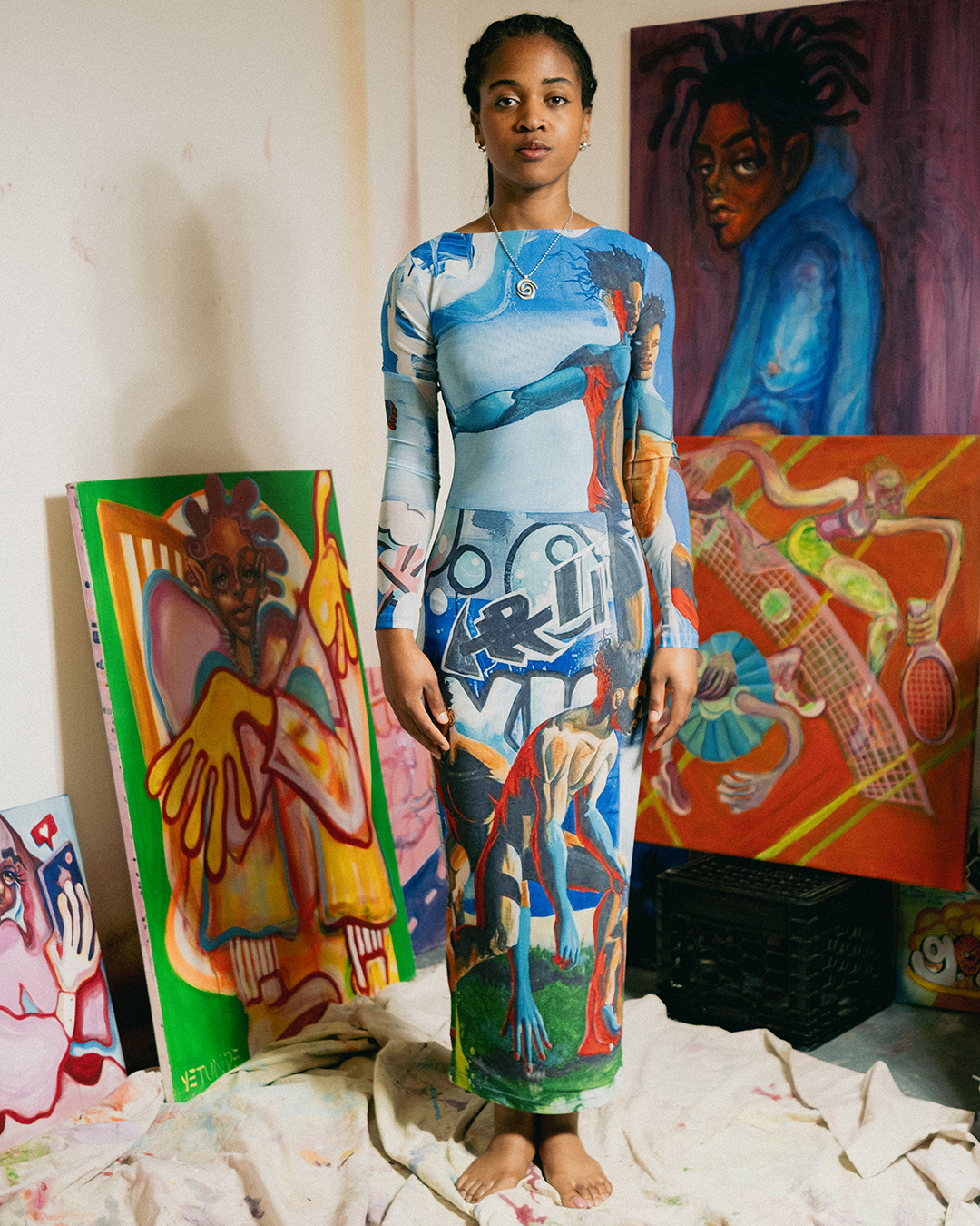 Salting The Earth: Archive Print Dress
