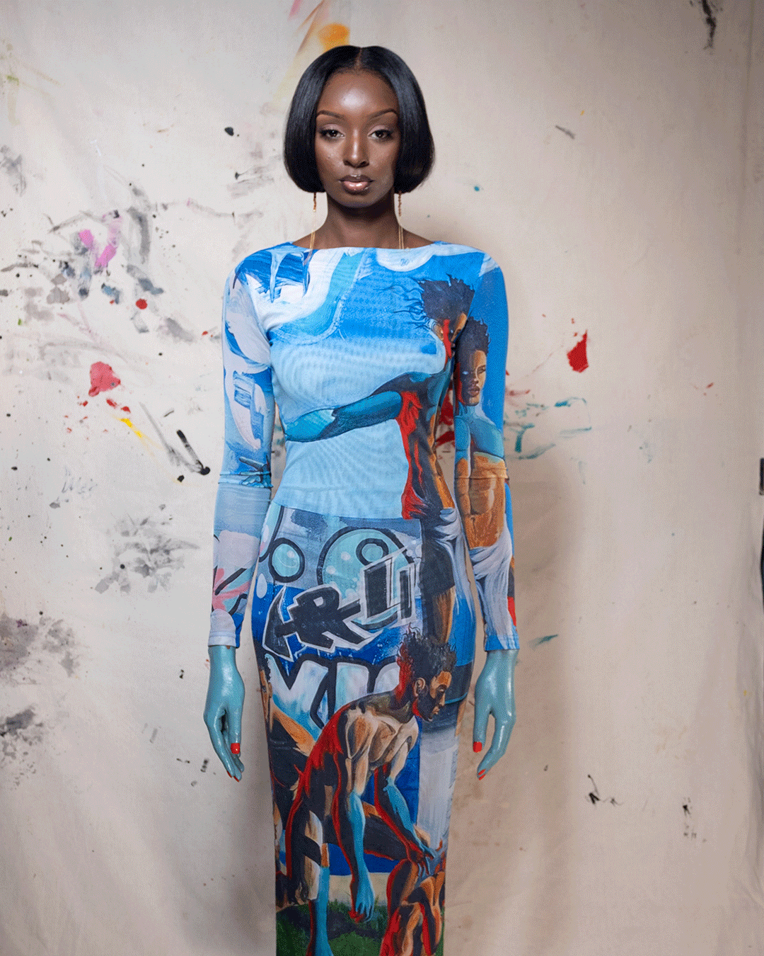 Salting The Earth: Archive Print Dress