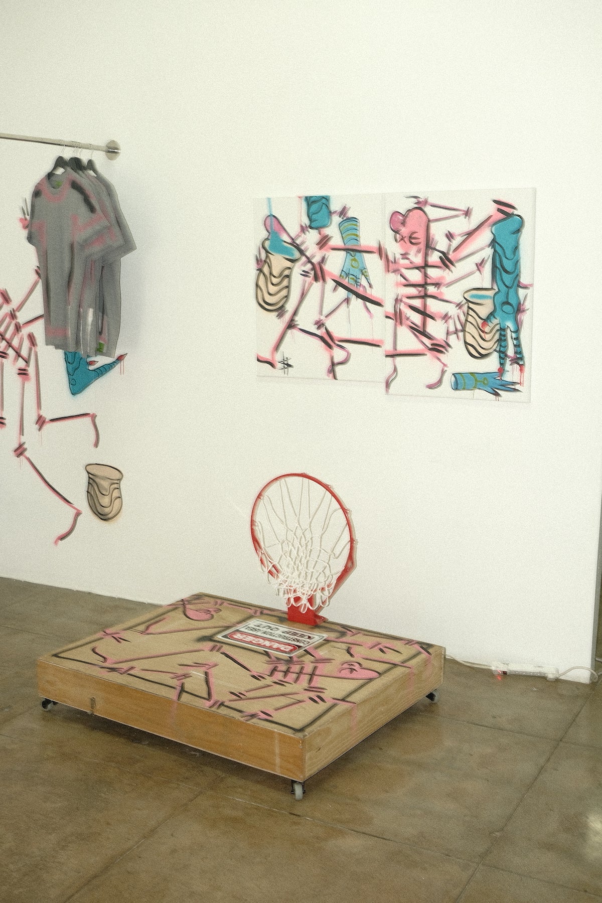 Wooden BASKETBALL Goal* SCULPTURE