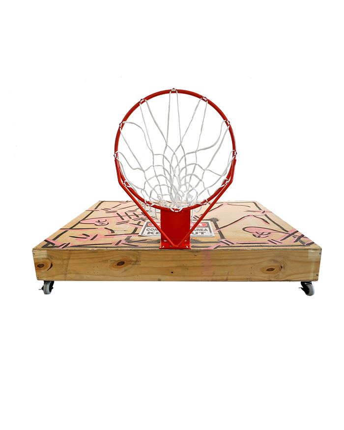 Wooden BASKETBALL Goal* SCULPTURE